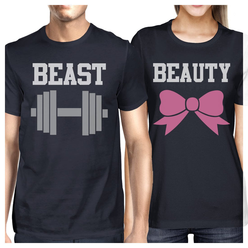 Beast And Beauty Matching Couple Gift Shirts Funny Graphic Tees