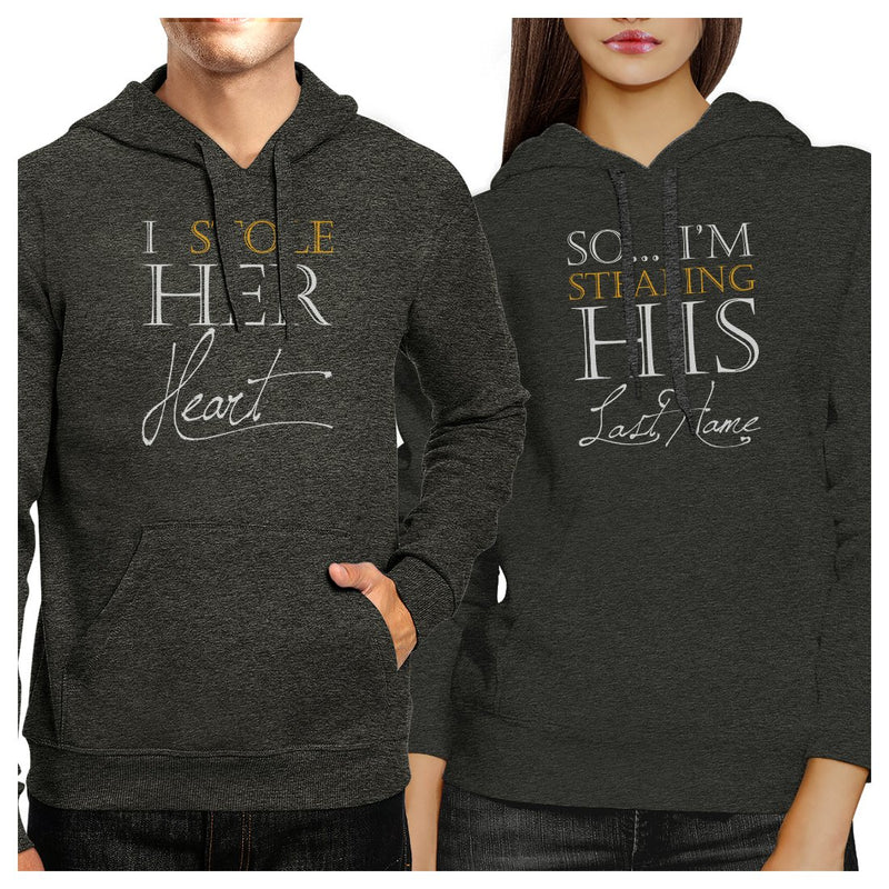Stealing Last Name Matching Hoodies Pullover Funny Engagement Gifts