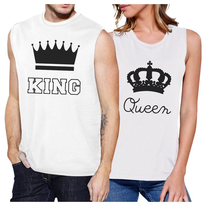 King And Queen Couples Muscle Tank Tops For Couples Gifts