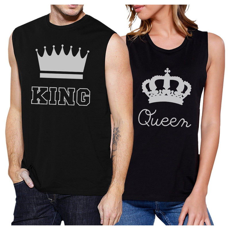 King And Queen Couples Muscle Tank Tops For Couples Gifts