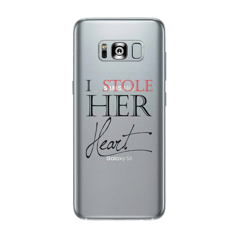 Stole Her Heart-LEFT Clear Case Transparent Cover Cut Wedding Gifts