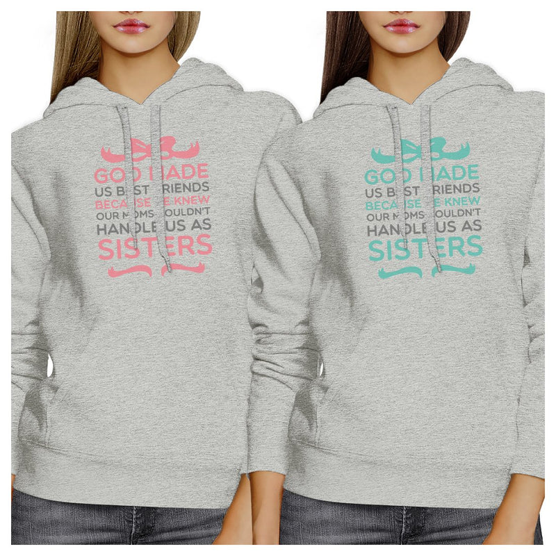 God Made Us BFF Pullover Hoodies Matching Gift Birthday Best Friend