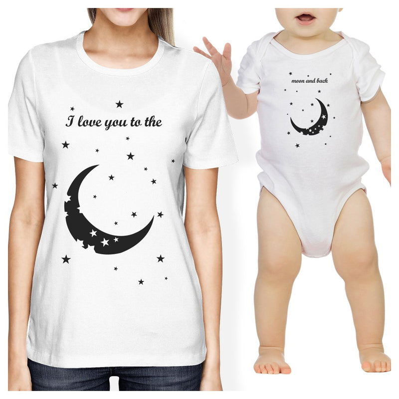 Moon And Back Mom and Baby Matching Gift T-Shirts For Mothers Day