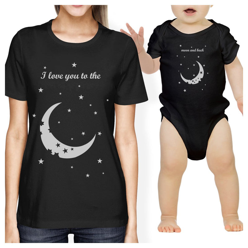 Moon And Back Mom and Baby Matching Gift T-Shirts For New Moms