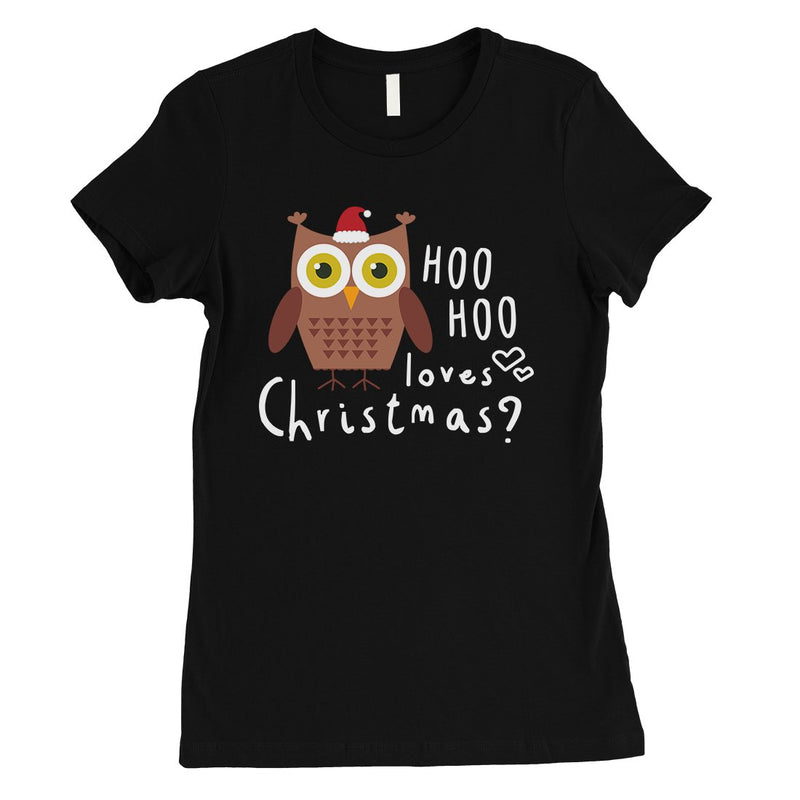 Hoo Christmas Owl Womens T-Shirt