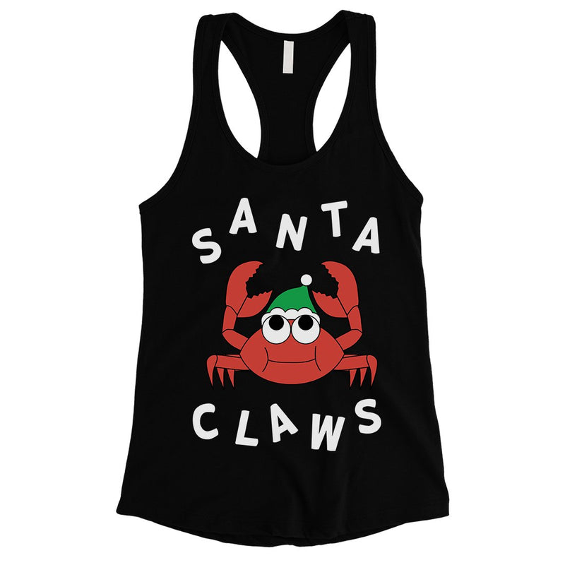 Santa Claws Crab Womens Tank Top