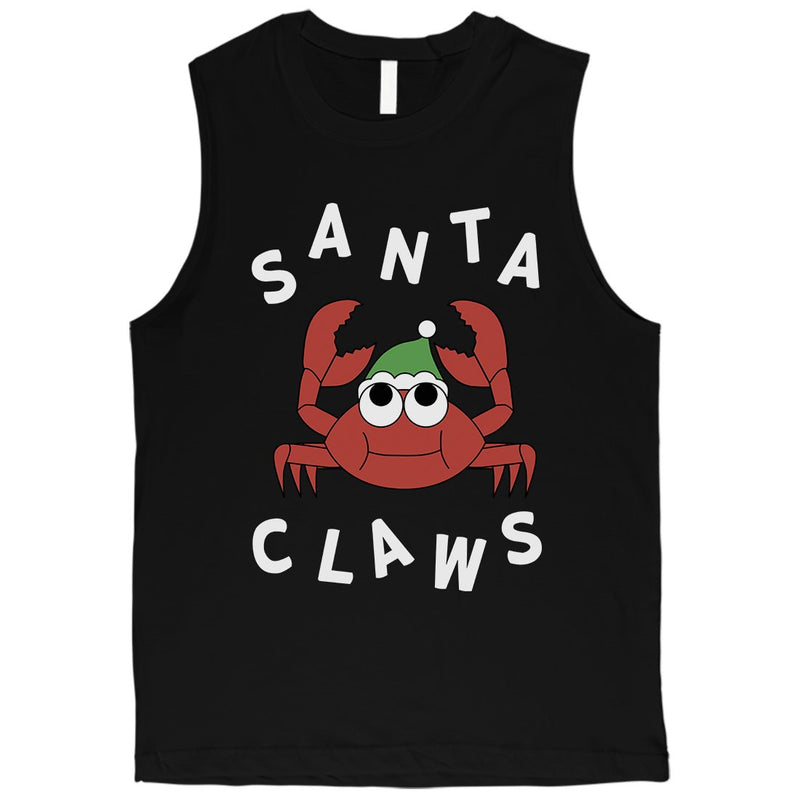 Santa Claws Crab Mens Muscle Shirt