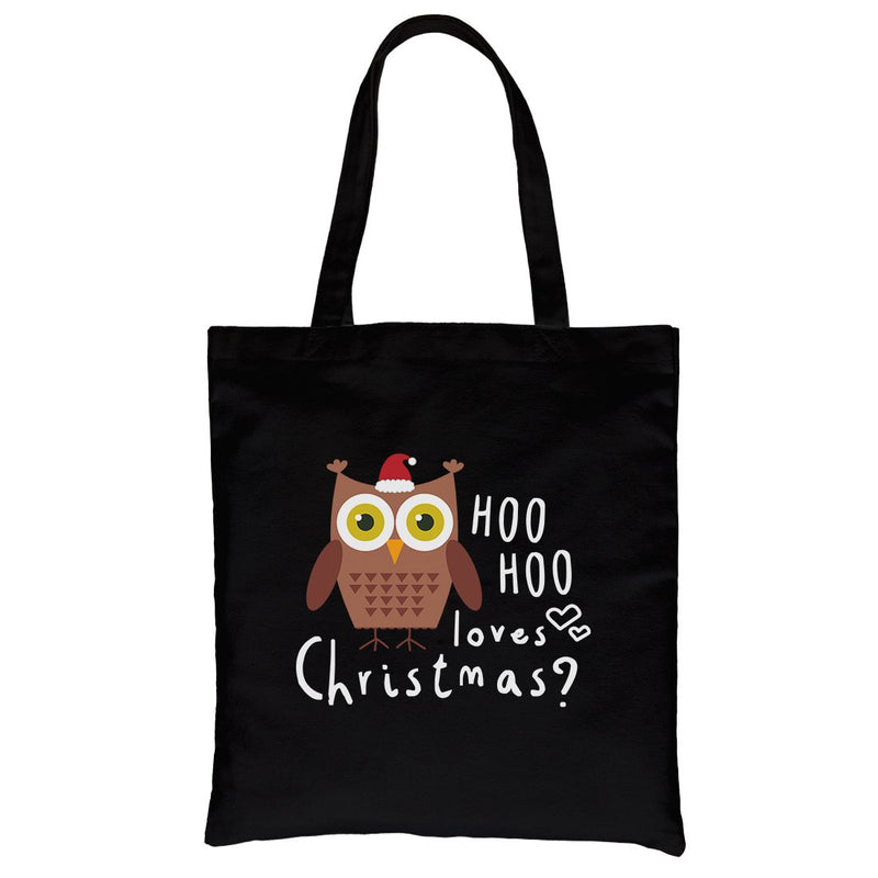 Hoo Christmas Owl Canvas Shoulder Bag