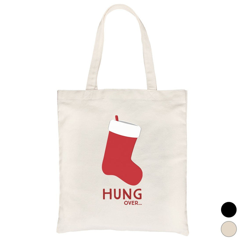Hungover Christmas Stocking Canvas Shoulder Bag