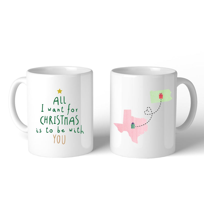 Christmas With You States 11oz Personalized Ceramic Mug