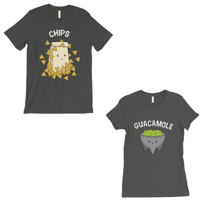 Chips & Guacamole Matching Couple Gift Shirts Cool Grey T-Shirt