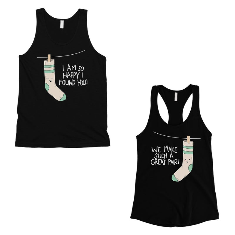 Socks Great Pair Matching Couple Tank Tops Cute Valentines Day Gift