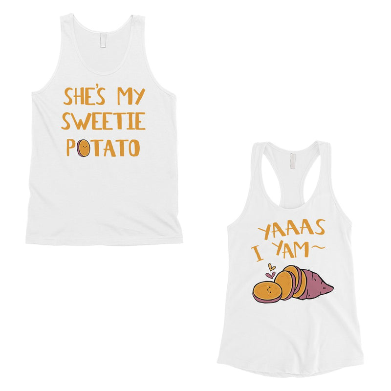 Sweet Potato Yam Matching Couple Tank Tops Funny Anniversary Gift