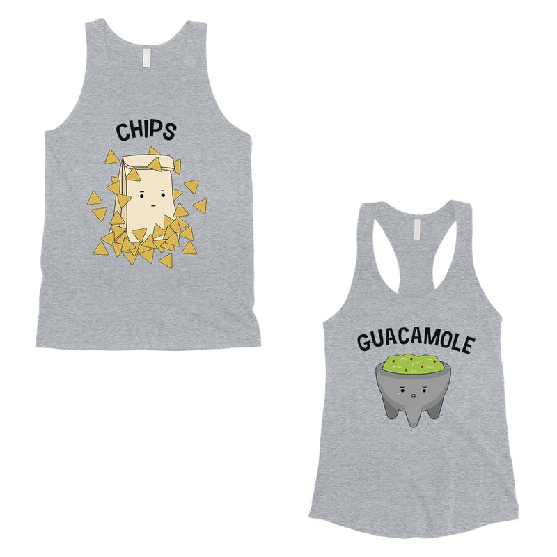 Chips & Guacamole Matching Couple Tank Tops Funny Wedding Gift