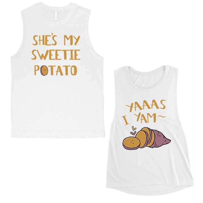 Sweet Potato Yam Matching Muscle Tank Tops Funny Anniversary Gift
