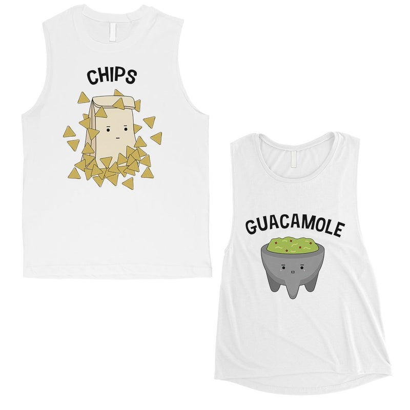 Chips & Guacamole Matching Muscle Tank Tops Funny Wedding Gift