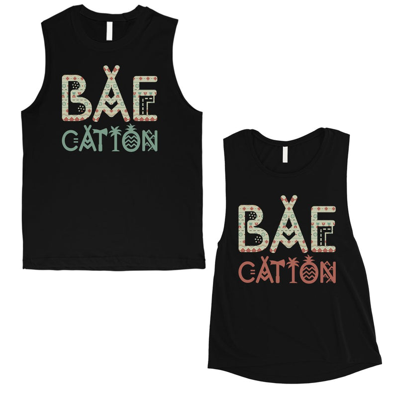 BAEcation Vacation Matching Muscle Tank Tops Cute Newlywed Gift