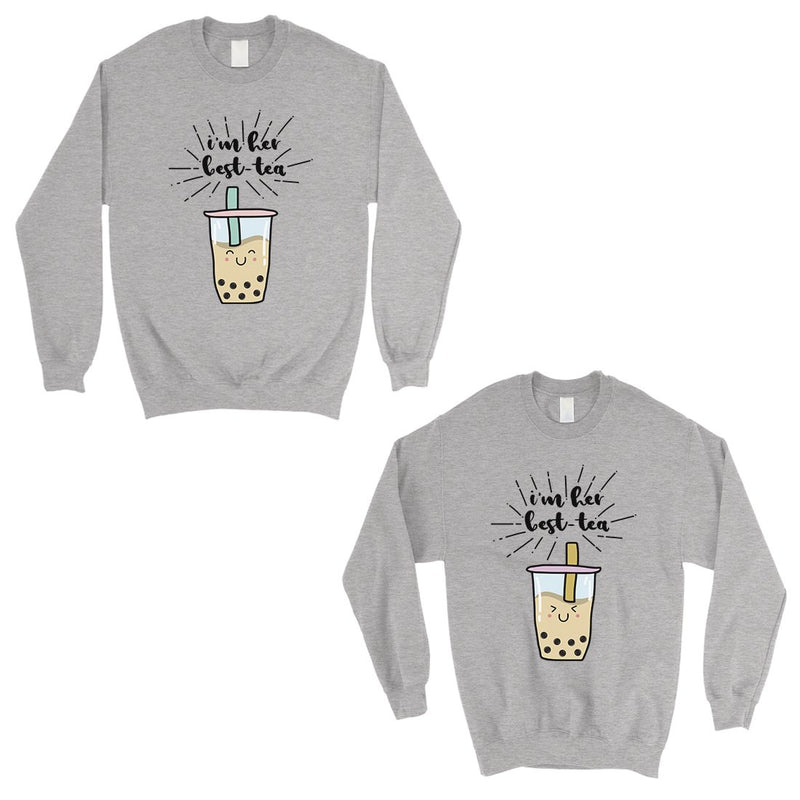 Boba Milk Best-Tea Cute BFF Matching Sweatshirts Birthday Gift