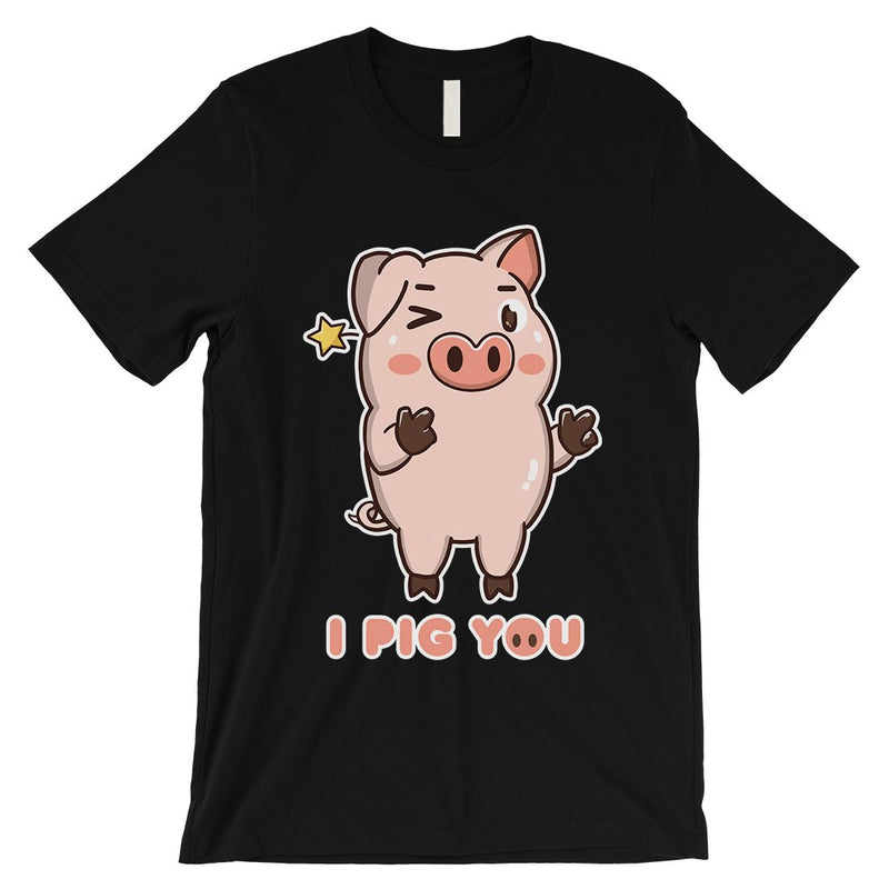 I Pig You Mens Funny Graphic T-Shirt For Cute Valentine's Day Gift