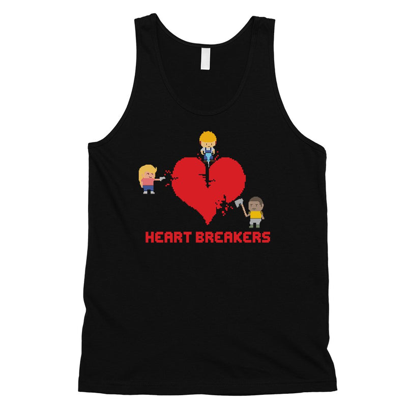 Heart Breakers Mens Funny Graphic Workout Tank Top Gift For Him