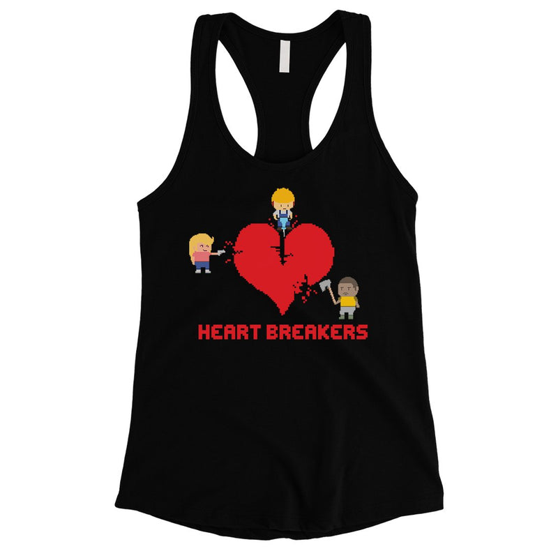 Heart Breakers Womens Cute Graphic Workout Tank Top Gift For Her