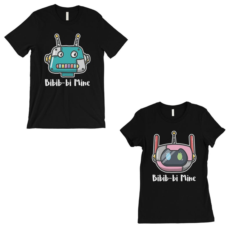 Bibib-bi Mine Couples Matching Gift Shirts Black Funny Wedding Gift