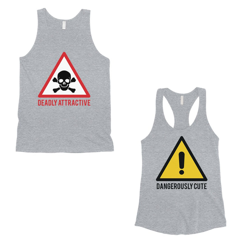 Attractive & Cute Matching Tank Tops Couples Valentine's Day Gift