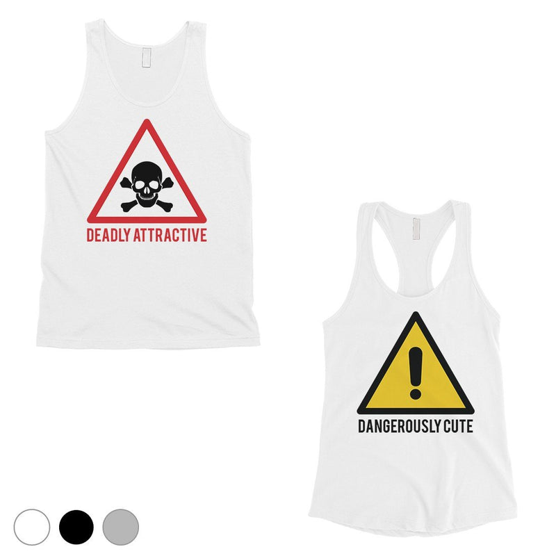 Attractive & Cute Matching Tank Tops Couples Valentine's Day Gift