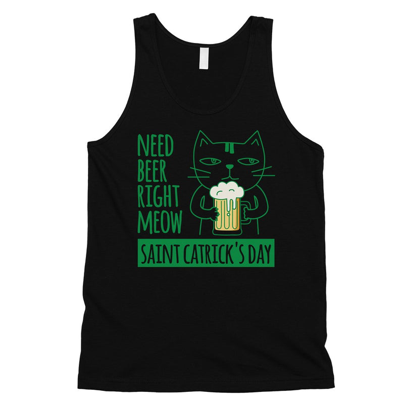 Beer Cat Patrick's Day Mens Tank Top Funny Saying Workout Tanks