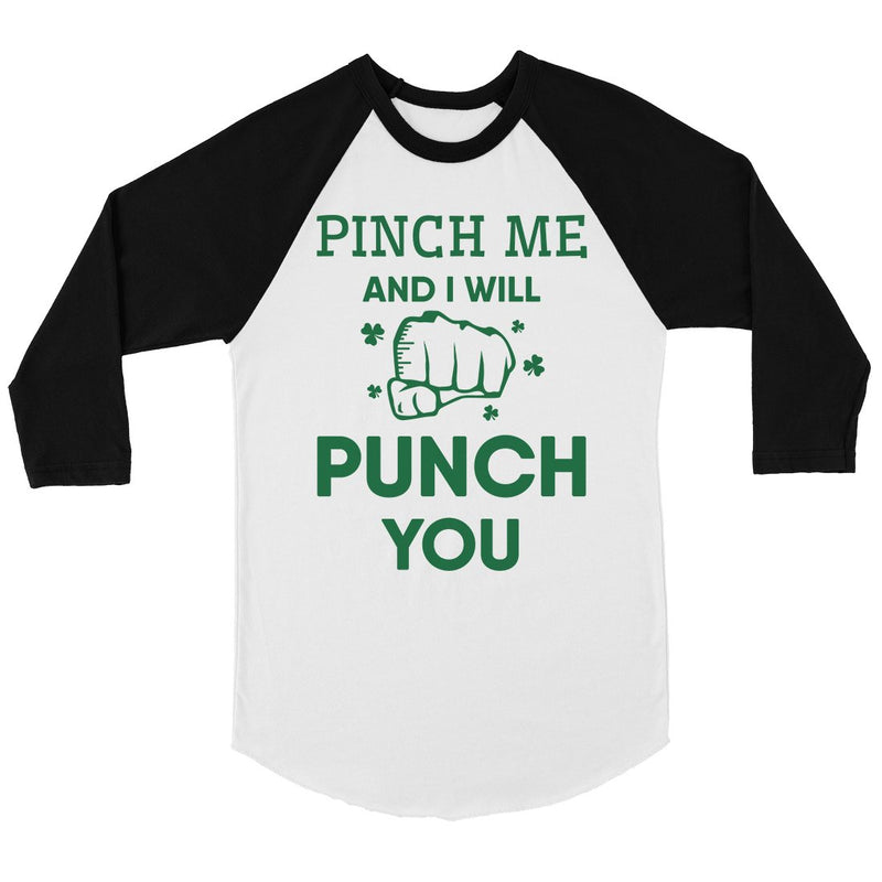 Pinch Me Punch You Womens Baseball Tee For St Patrick's Day