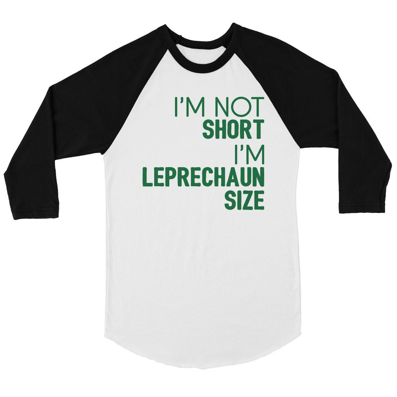 Not Short Leprechaun Size Womens Baseball Tee For St Patrick's Day