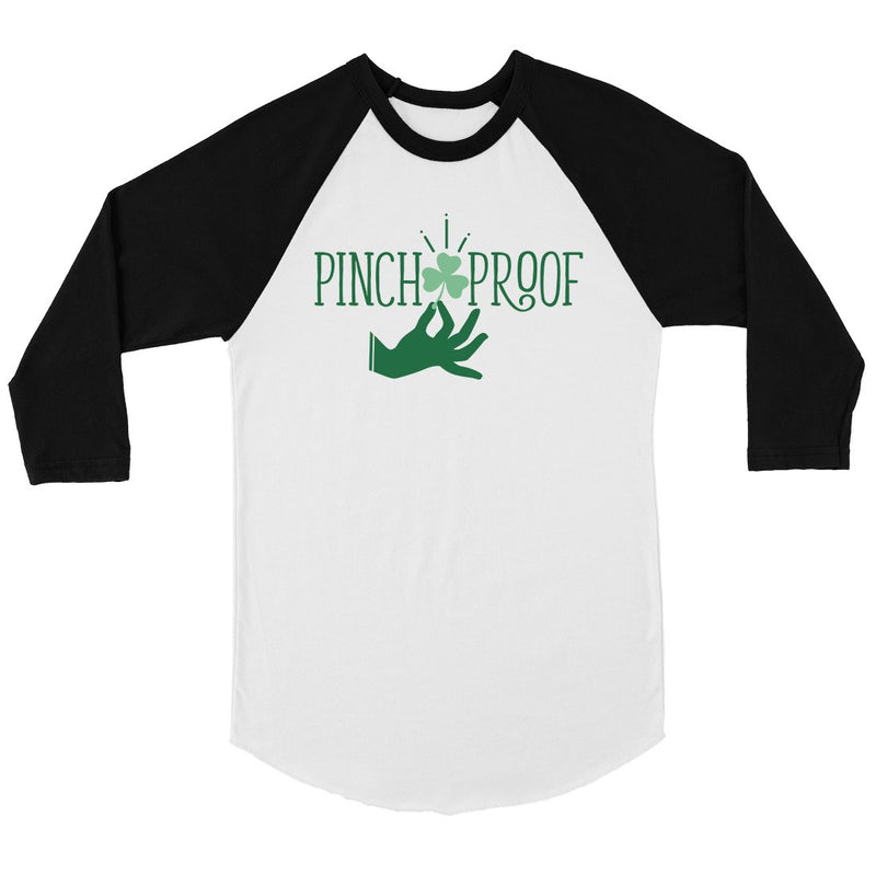 Pinch Proof Clover Mens Baseball Shirt For St Patrick's Day Tee