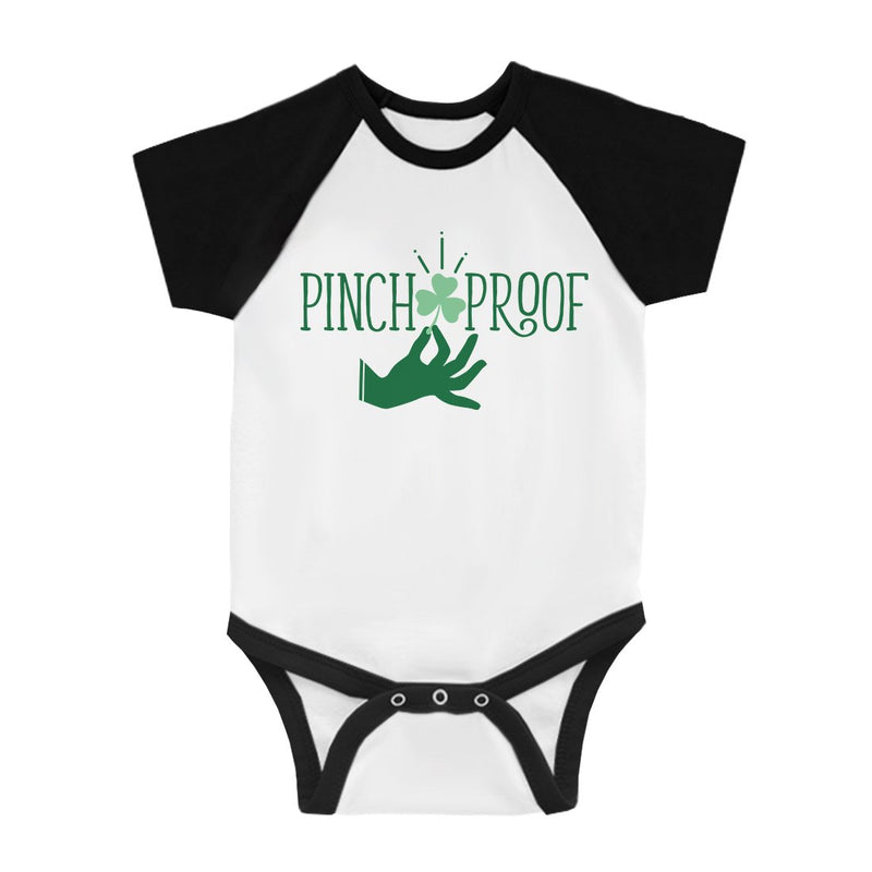Pinch Proof Clover Infant Baseball Shirt For St Patrick's Day Tee