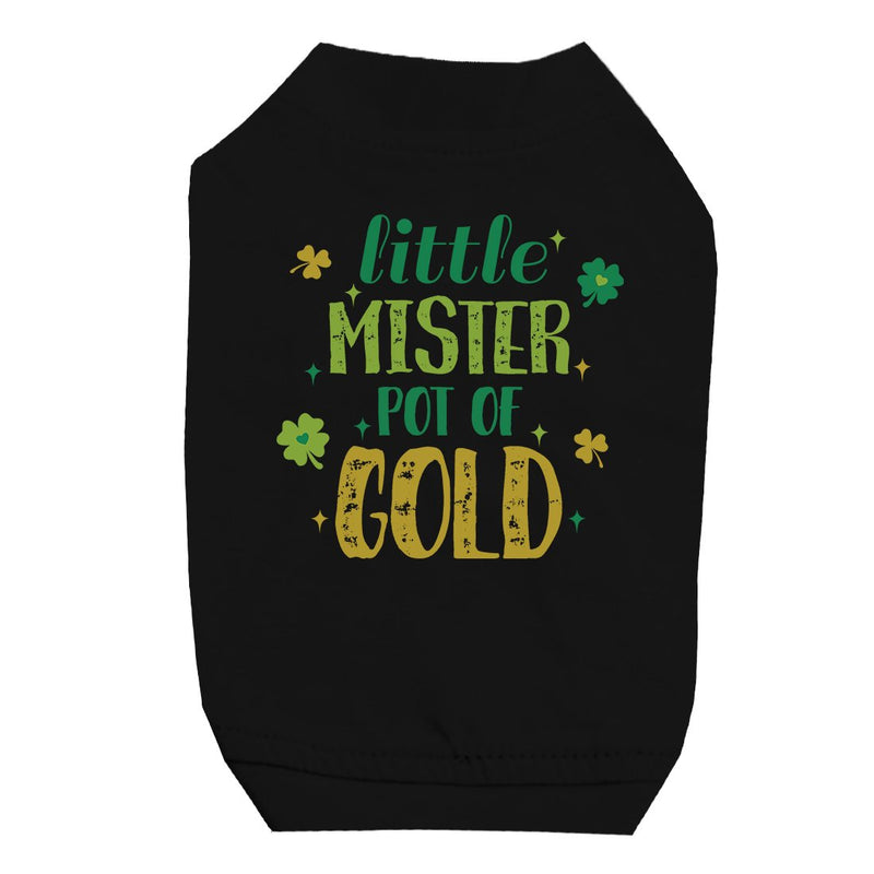 Little Mister Pot Of Gold Pet Shirt for Small Dogs St Patrick's Day