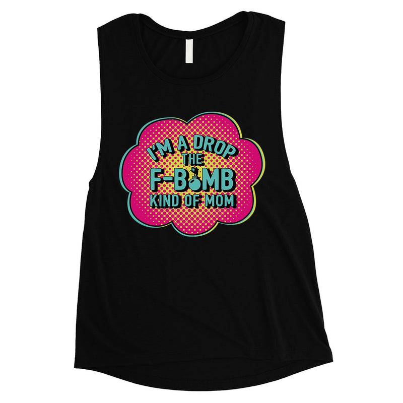 F-Bomb Mom Womens Mother's Day Muscle Tanks Funny Workout Mom Gifts