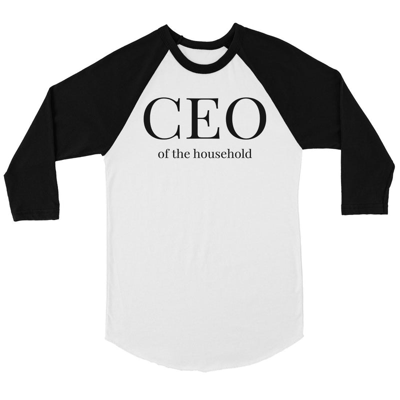 CEO Of The Household Womens Baseball Shirt Funny Mother's Day Gift