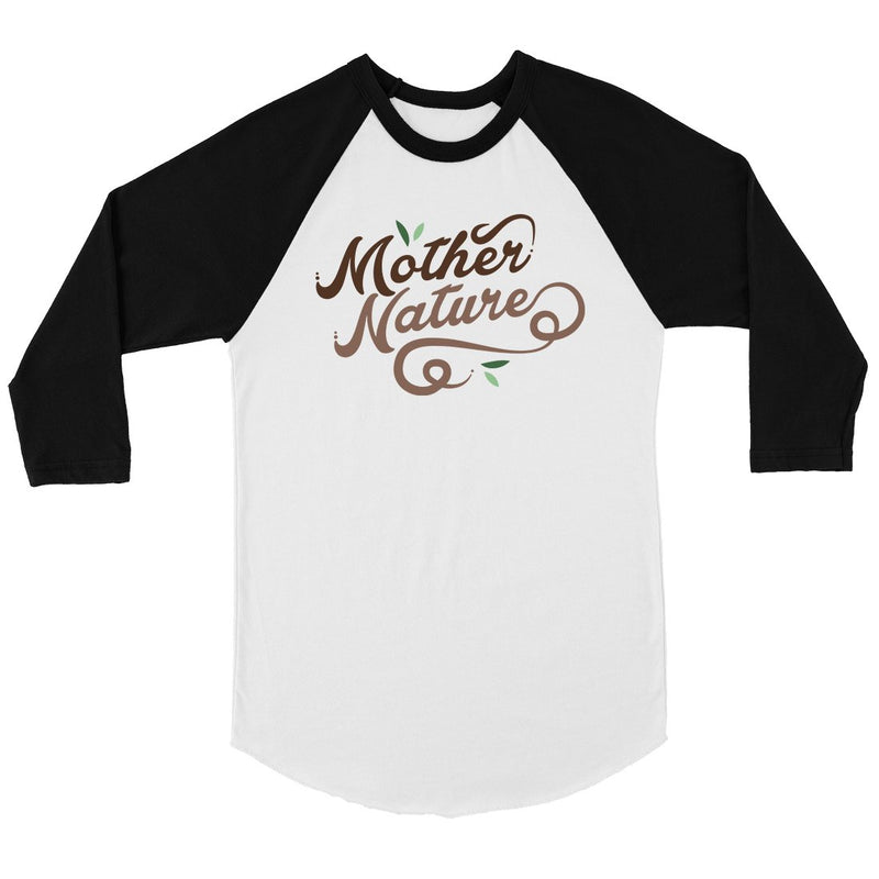 Mother Nature Womens Cute Mother's Day Raglan Shirt Baseball Tee