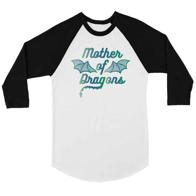 Mother Of Dragons Womens Cute Mother's Day Raglan Tee Best Mom Gift