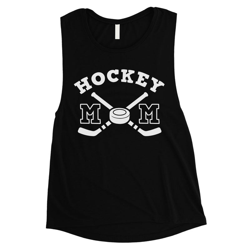 Hockey Mom Womens Muscle Tank Top Funny Mother's Day Gift Ideas