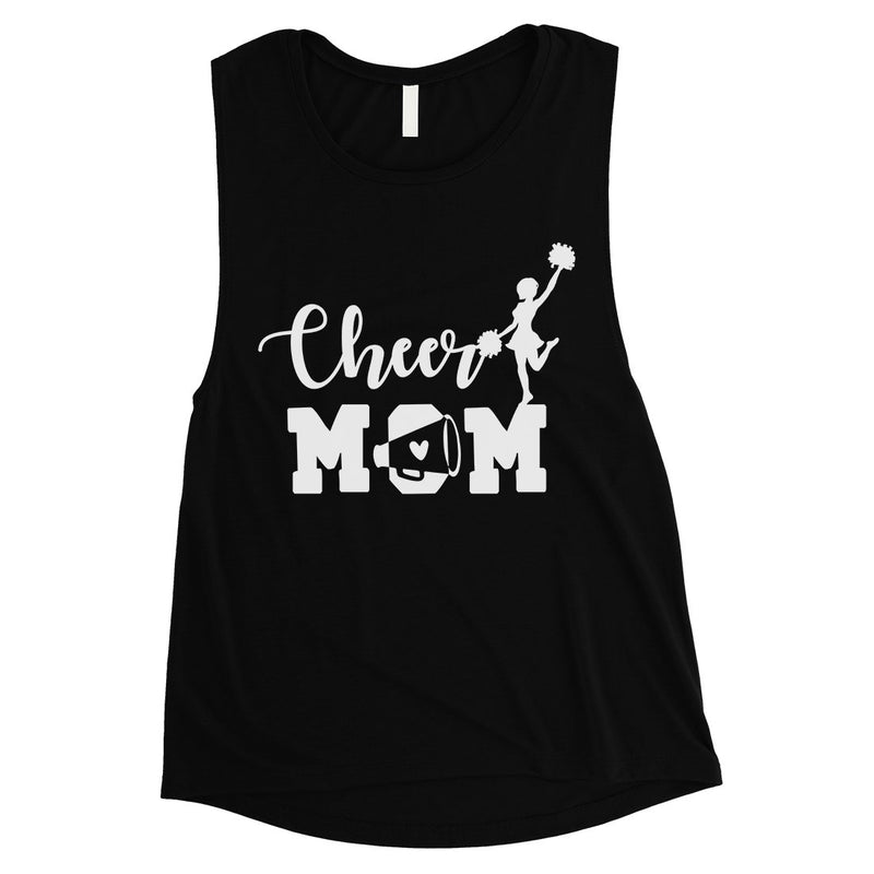 Cheer Mom Womens Muscle Tank Top Mother's Day Gift From Daughter