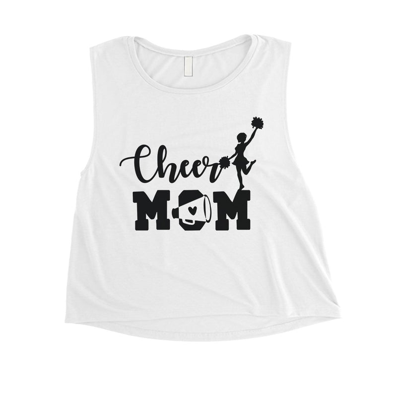 Cheer Mom Womens Cropped Tank Top Mother's Day Gift From Daughter