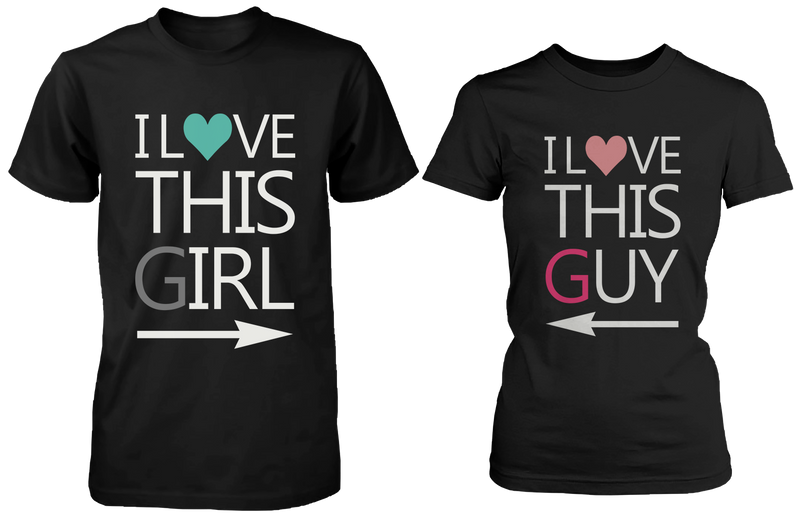 I Love This Girl & Guy Matching Couple Shirts (Set)