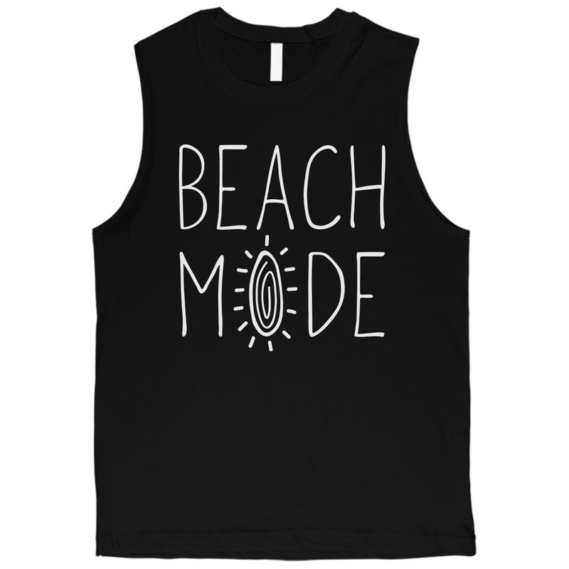 365 Printing Beach Mode Mens Relax Serene Mood Summer Vacation Muscle Shirt