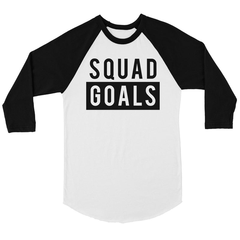 365 Printing Squad Goals Mens Baseball Shirt For Bachelor Party Raglan Tee Gift