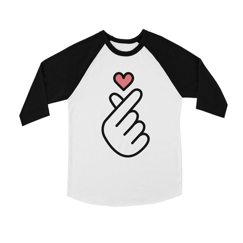 365 Printing Finger Heart Youth Baseball Jersey Cute K-Pop Lover Gift For Teens
