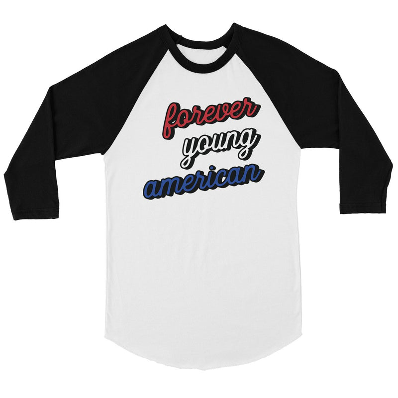 365 Printing Forever Young American Womens Baseball Shirt Patriotic Gift Ideas