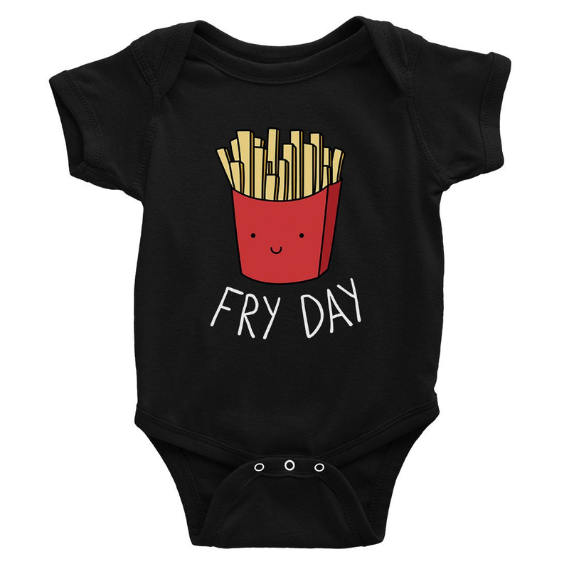 365 Printing Fry Day Funny Baby Bodysuit Gift Baby Shower Cute Infant Jumpsuit