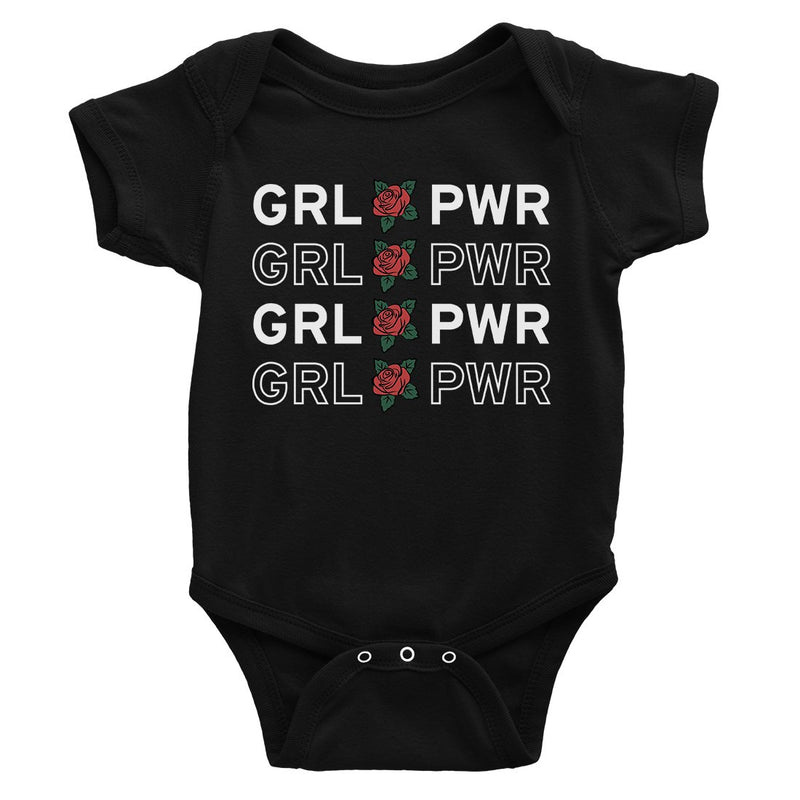 365 Printing Girl Power Baby Bodysuit Gift For Baby Shower Cute Infant Jumpsuit