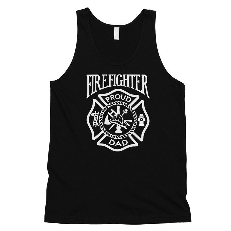 Firefighter Dad Mens Strong-Willed Great Sleeveless Top Dad Gift