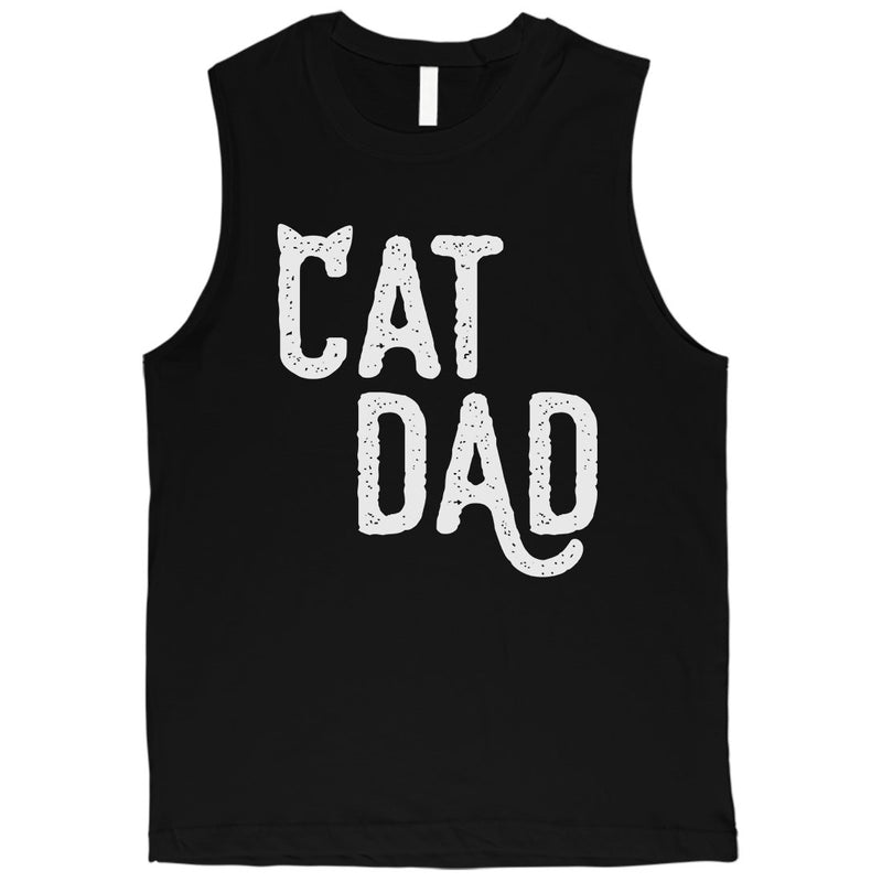 Cat Dad Mens Great Motivational Father's Day Muscle Shirt Dad Gift